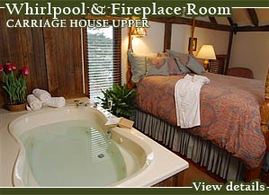 Whirlpool & Fireplace Room Carriage House Upper -- View Details